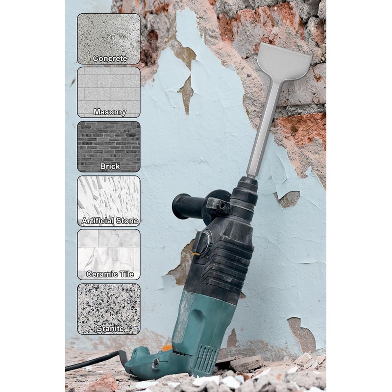 SDS Chisel Bits Lytool 2pcs SDS Plus Chisel 250x40mm+280x100mm, Masonry