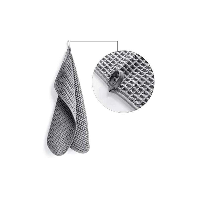 POLYTE Toalla facial de microfibra sin pelusas, 33.02 x 33.02