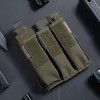 EXCELLENT ELITE SPANKER Tactical Open Top MP7 Kriss Single/Double/Triple Magazintasche(Triple-Olivgrün)