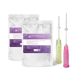 Elves PCL Threads for Face Pcl Screw Thread Lift 27G50mm Mono Screw Type Face Lifting 20Pcs Facial Thread Smoothing Wrinkles with Sharp Tip