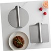 CAXUSD 2Pcs Stainless Steel Burger Patty Maker Burger Press with