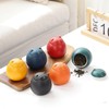 SENLZLU Ceramic Cat Treat Jar with Lid, Decorative Tea Canister,