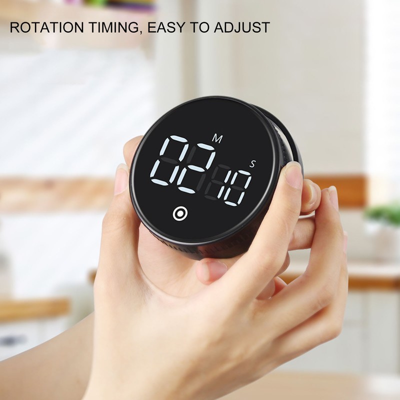 Digital Kitchen Timer Magnetic Large LED Display Kids Classroom Countdown