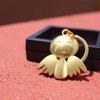 HEZEN Smile Angel Keychain,Car Key Pendant,Key Chain Charm, (Light Gold)