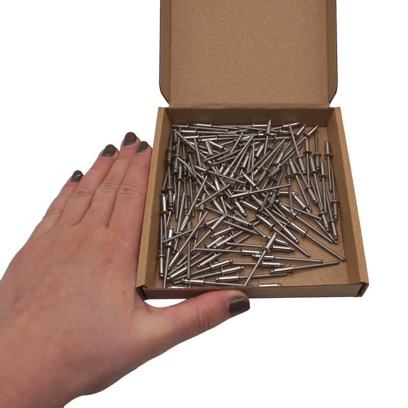 (Pack of 100) Stainless Steel Blind Rivets 3.2 x 10