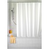 Wenko Shower Curtain, Plain Washable with 8 Shower Curtain Rings