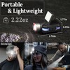 ISUNMEA Hard Hat Clip Lights, 800lm Rechargeable Clip on Cap