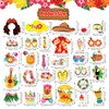 POPOYU 31Pcs Hawaii Summer Photo Props Kit,Inflatable Hawaii Photo Booth