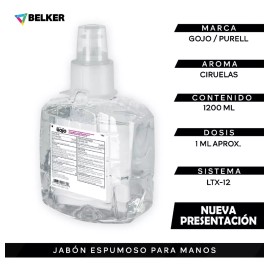 Gojo Jabón Antibacterial En Espuma Ciruelas Gojo 2 Pzas