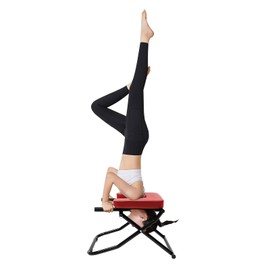 AngelcityCC Yoga Headstand Bench Stand Yoga Chair for Family Gym Relieve Fatigue Build Up Body, Strength Training Inversion Equipment for Relaxation and Strength