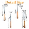 SHGarden Weed Puller Tool 4pcs Crack Weeder Crevice Weeding Tool