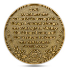 Sobriety Coin, Chip Medallion Gift Set with Coin Capsule, Sober Men & Women in Recovery, Sobriety Gifts