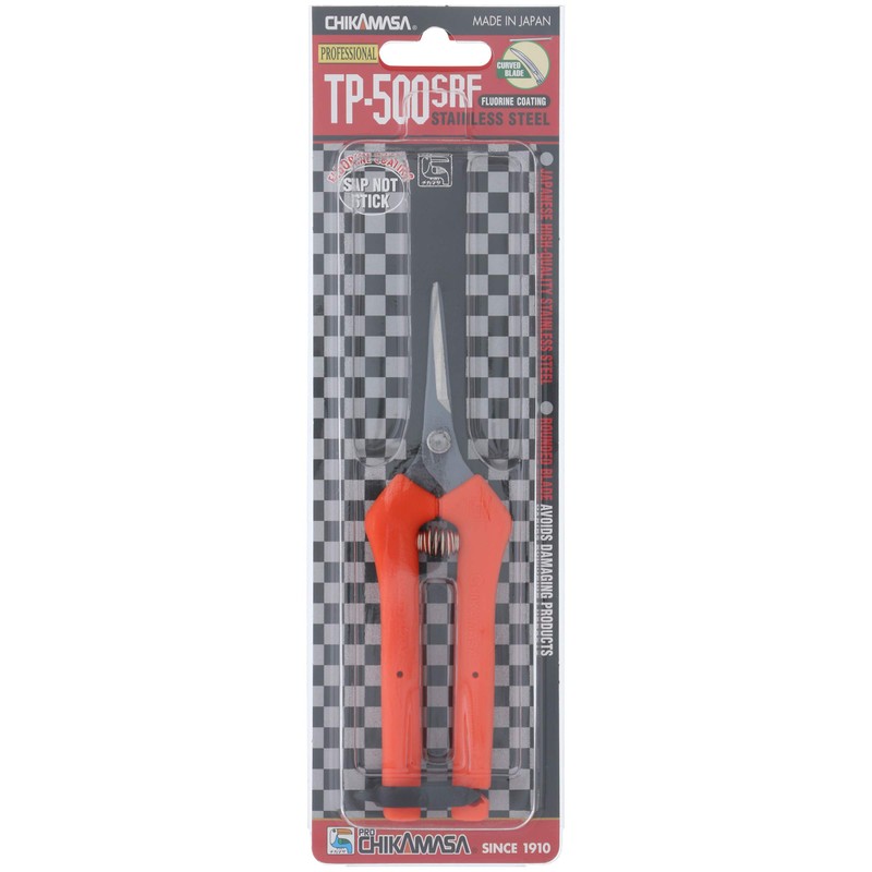 Chikamasa TP-500SRF Ultra-Light Japanese Trimming Scissors Stainless Steel Curved Blades