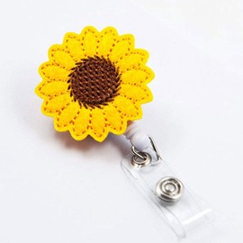 Sunflower Retractable Badge Holder 24"