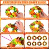 Homgaty Autumn Wreath Making Kit, 8 Pack DIY Fall Craft