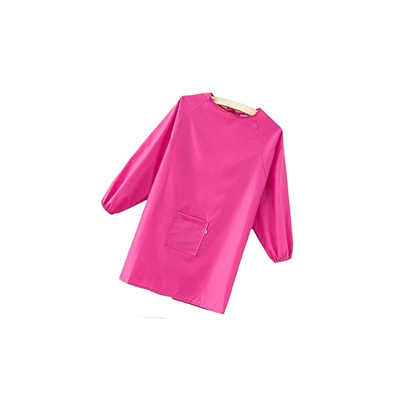Kids Smock Waterproof Painting Apron with Long Sleeves and 1