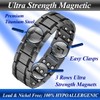 Vicmag 3 x Magnetic Bracelet Men, Lymphatic Drainage Pure Titanium