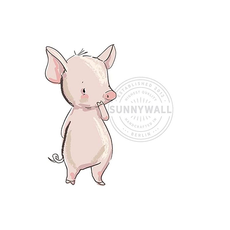 Sunnywall Wall Sticker Pig Size 1