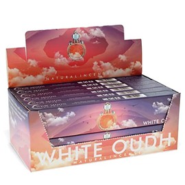 WHITE OUDH (AGARWOOD) Incense by New Moon Aromas (12 Packs of 15 Grams) Total 120+ Incense Sticks…