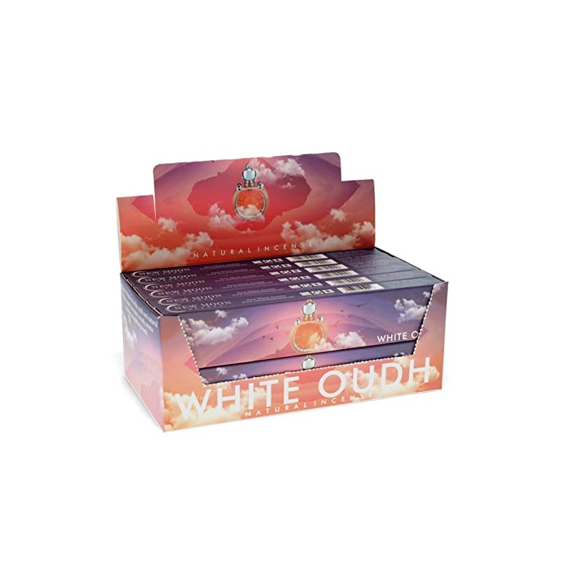 WHITE OUDH (AGARWOOD) Incense by New Moon Aromas (12 Packs