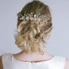 DFsucces Pearl Hair Comb Crystal Hair Accessories Formal Bridal Accessories