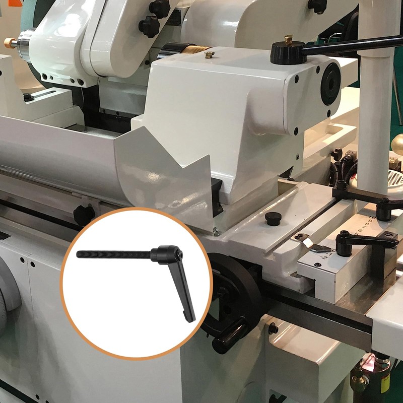 uxcell M8 x 80mm Adjustable Knobs Handle Male Thread Push