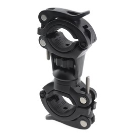 CChiai 360 Degree Rotating Flashlight Mounting Bracket Black Universal Bike Light Plastic Installation Stand Cycling Accessories for Securing Pump