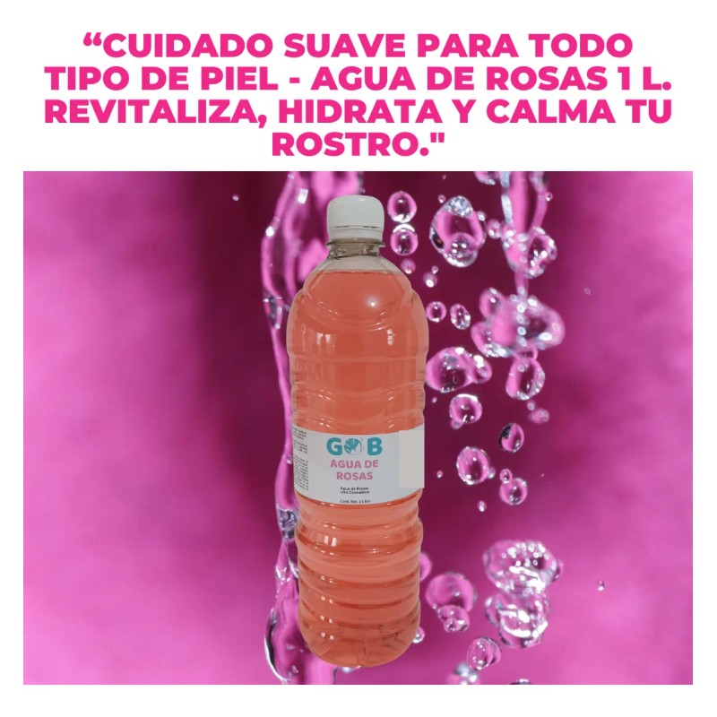 Gob Tónico Facial Agua Rosas Hidratación Todo Tipo Piel