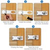 4 Pack Keyed Hasp Latch Lock 4 x 1-5/8 inch