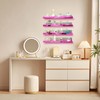 YMVV 15.7 in Large Pink Reflective Acrylic Mounted Floating Shelf,