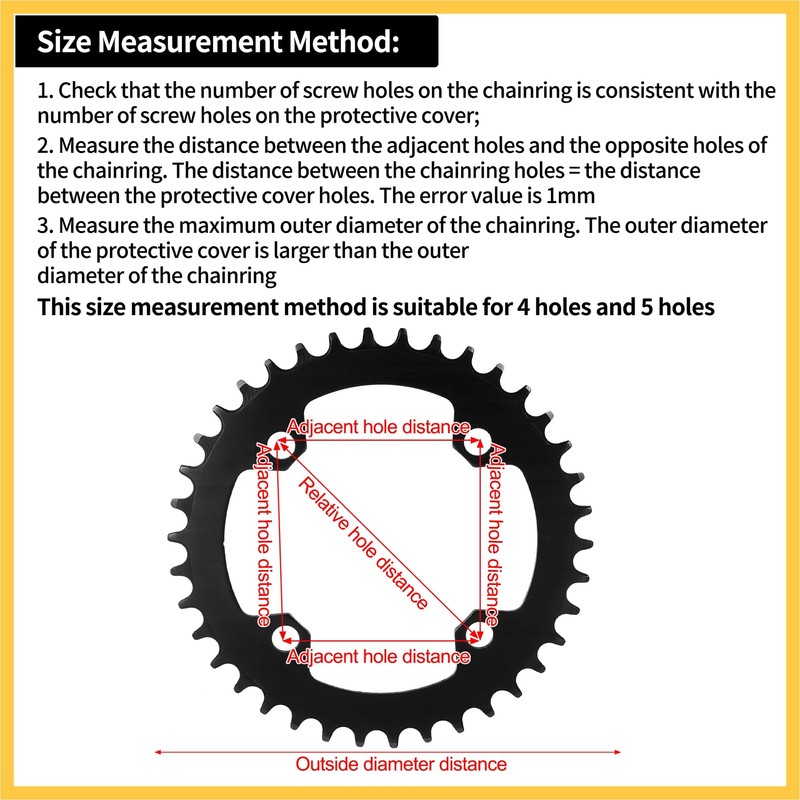 BULLSPANN Motorcycle Crankset Chain Wheel Cover Wheel Cap Wheel Protector