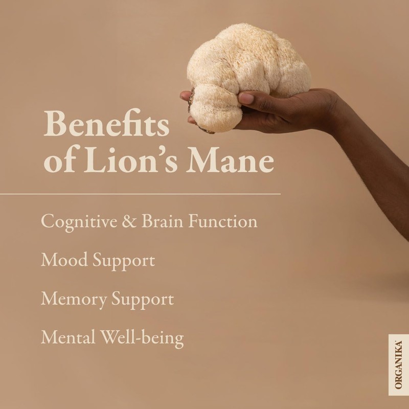 Organika Lion's Mane - Ultra Strength Organic Mushroom Extract -