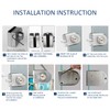 Fits on 1/2" Glass,10 mm -12 mm, Glass Door Lock,