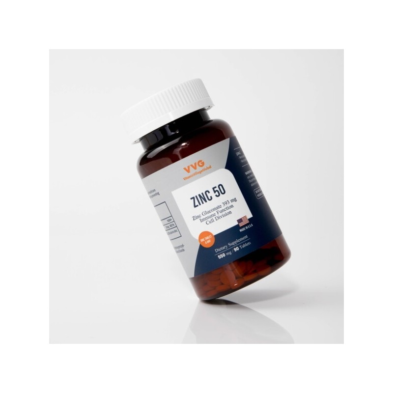 Vitamin Village (90 tablets) VVG Zinc 50 550mg, 1 box,