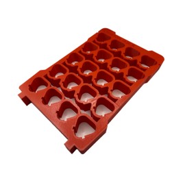 Generic Jonah Pope Design 3d Printed Insert for M12 Battery and Packout Organizer (Insert only) (Red)