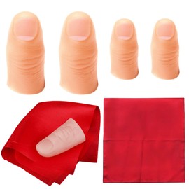 CFSVVD Pack of 5 Magic Tricks, Magic Thumb Tip, Magic Thumb Trick, Magic Trick, Finger Spell Accessories, Finger Magic Tricks, Artificial Fingers for Magic Items, Party