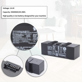 ABL-F 4460mAh Battery for iRobot Roomba i7 i7+ 7150 7156 7158 7550 7558, i8 i8+ i8550, e5 e5150 e515020 e5152 e5154 e5158 e515840 e6 e6198 e619820 i7158 i7550 i755020 i7558, i3 i3+ 3150 3158 64.2Wh