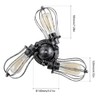 Vintage Ceiling Light Industrial Rotatable Semi-Flush Mount Ceiling Light Metal