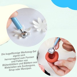 6-Piece Tool Scraper Kit, Joint Smoother Set, 4 Metal Ball Puller