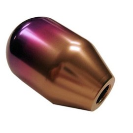 VMS Racing 10x1.25mm Thread 6 Speed JDM Type-R Shift Knob in Titanium Blue Burn Billet Aluminum for Mazda