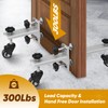 Saker Door Installation Kit with Dolly, 300LB Heavy Duty Adjustable