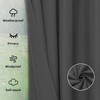 Easy-Going Outdoor Curtains Waterproof Windproof Weatherproof Curtain for Patio, Cabana,