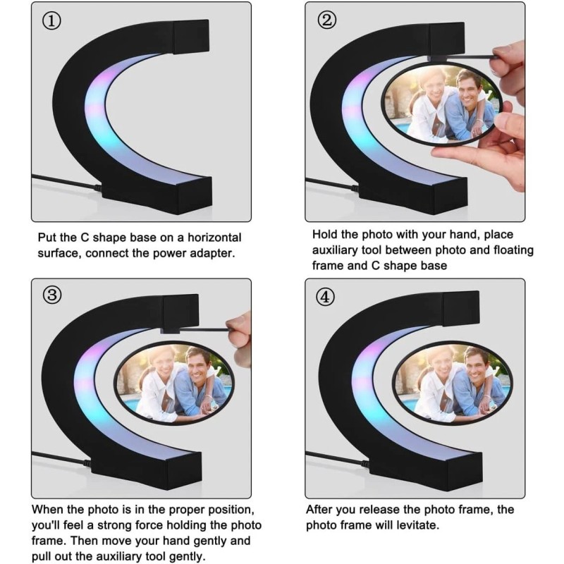 Jiangmen Excellence Electronic Technology Magic Black Magnetic Levitating Photo Frame