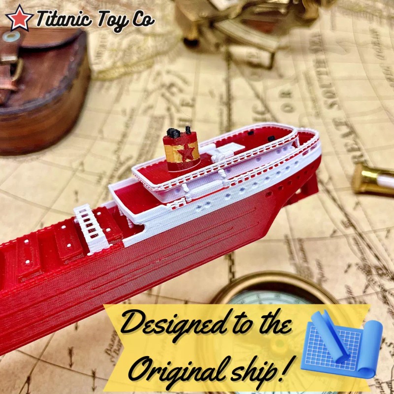 12” SS Edmund Fitzgerald Model, Freighter Model, Titanic Toy Co