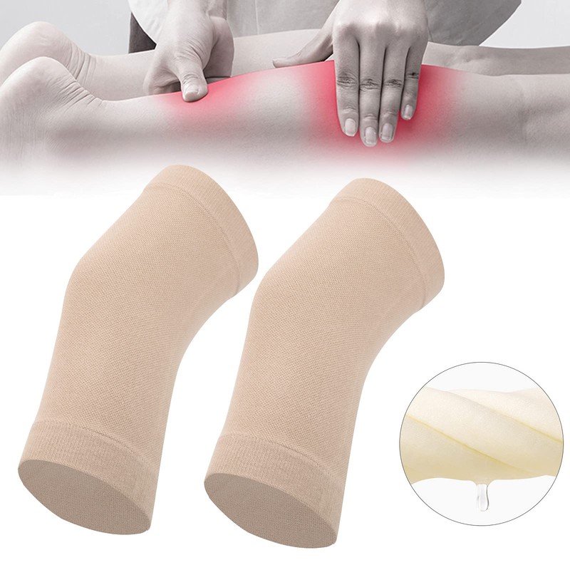 Knee Sleeves, Pure Cotton 2pcs Compression Knee Sleeve Ultrathin Cotton