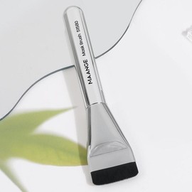 Facial Mask Brush, Flat Top Foundation Brush, Professional Makeup Tools for Women, Christmas Gift - Color: Silver, Specification: one-size