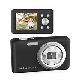SLRNQJA SLRNQJA Digital Camera, FHD 1080P Compact Camera with 32GB Card48MP Camera 2.4' LCD 16X Digital Zoom for Kid Student Children Teen Girl Boy(Black)
