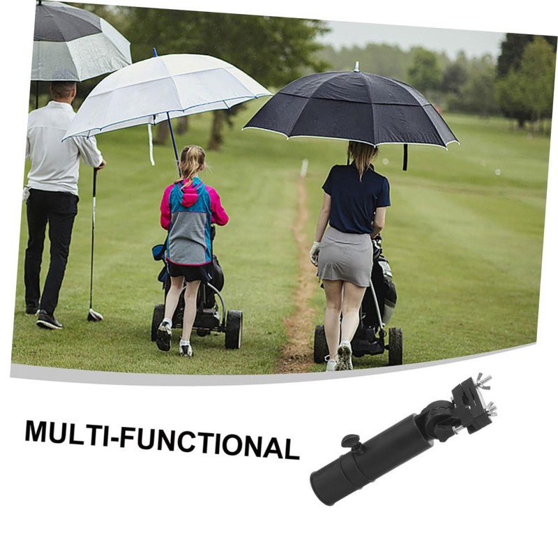 Sosoport 2pcs Adjustable Golf Umbrella Holder Durable Clamp for Golf