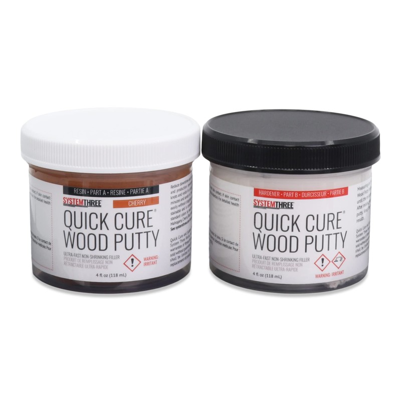 System Three Quick Cure Putty, Cherry, 8-oz Kit