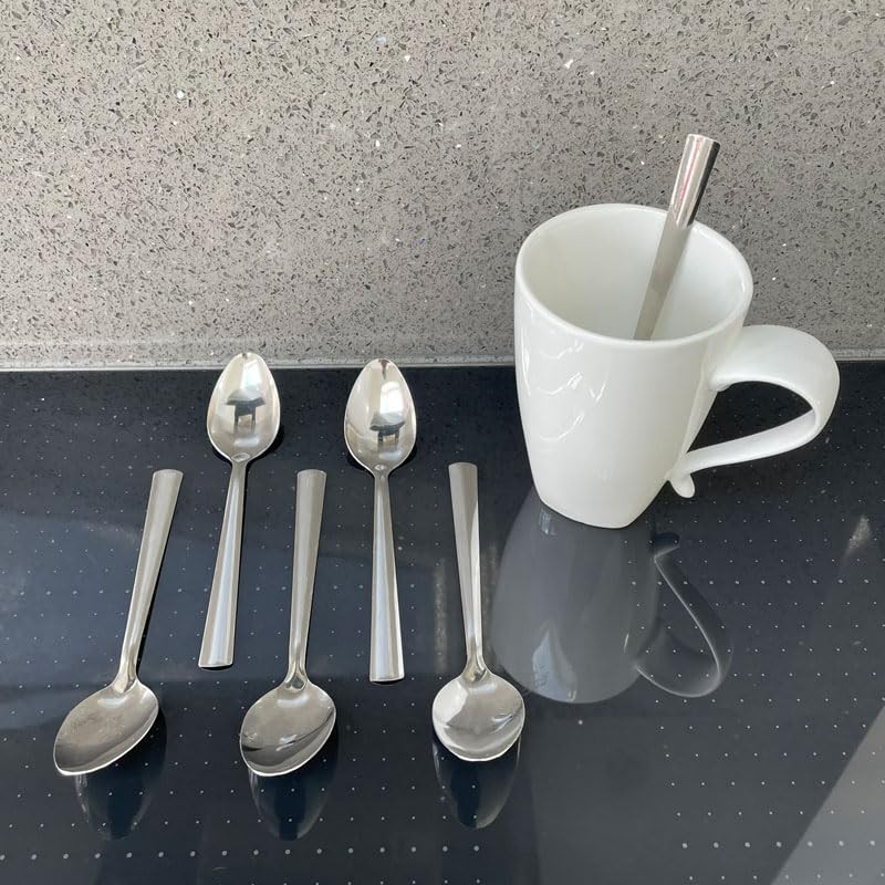 1Buy UK 6pc Tea Spoon Cutlery Stainless Steel Teaspoons Tea